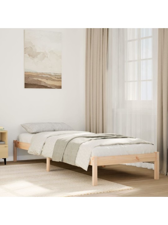 Prodloužený rám postele bez matrace 80 x 210 cm borovice