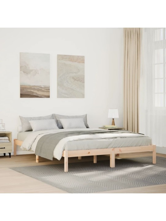 Prodloužený rám postele bez matrace 140 x 210 cm borovice