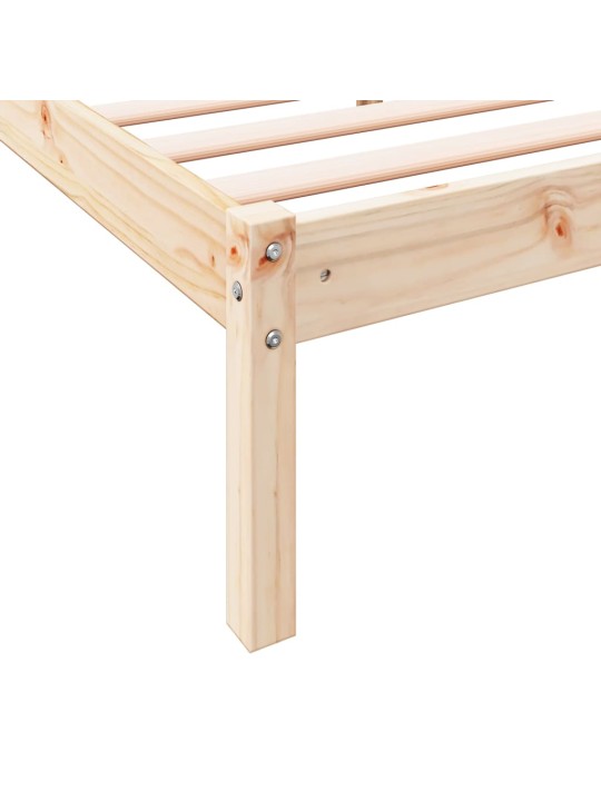 Prodloužený rám postele bez matrace 160 x 210 cm borovice