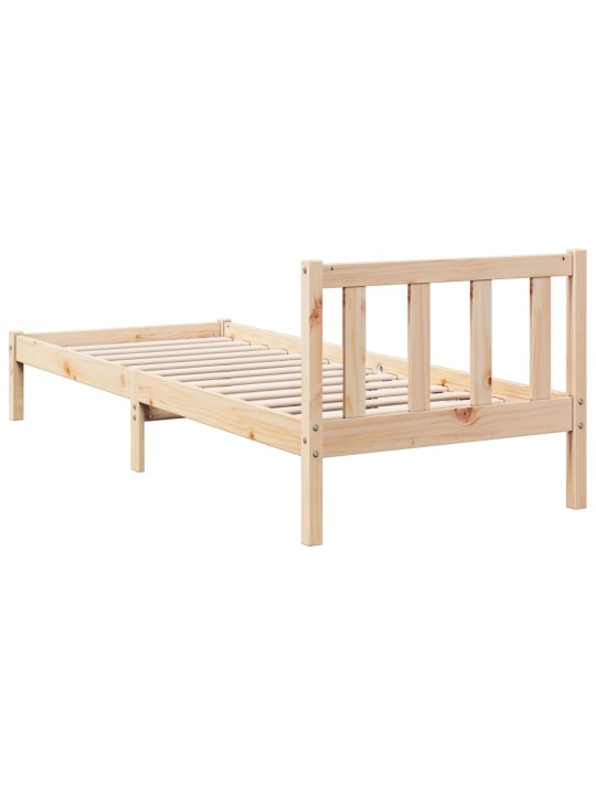Prodloužený rám postele bez matrace 80 x 210 cm borovice