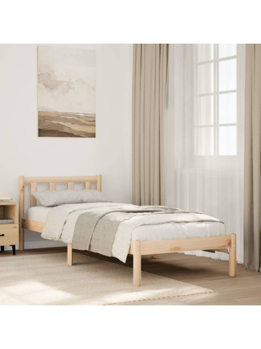 Prodloužený rám postele bez matrace 90 x 210 cm borovice