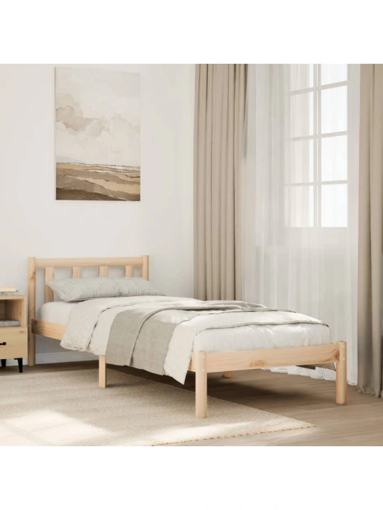 Prodloužený rám postele bez matrace 80 x 220 cm borovice