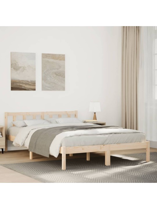 Prodloužený rám postele bez matrace 140 x 220 cm borovice
