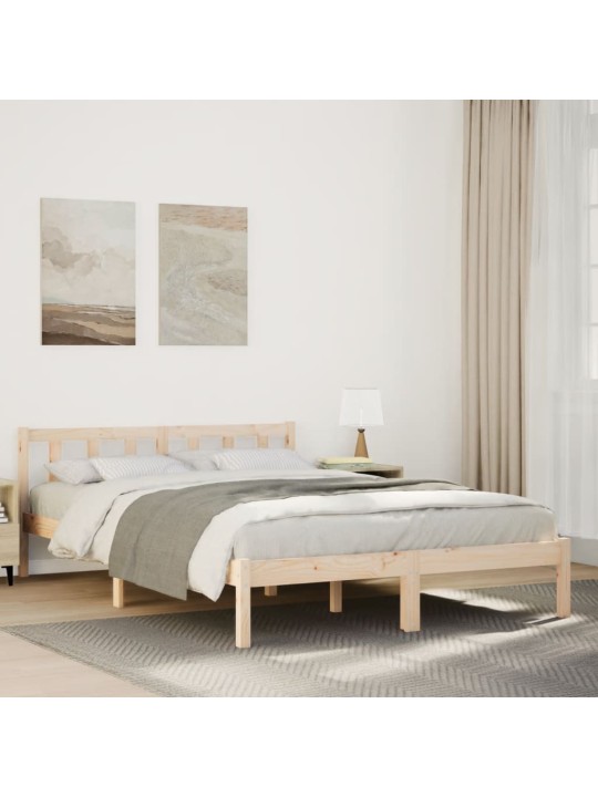 Prodloužený rám postele bez matrace 160 x 220 cm borovice