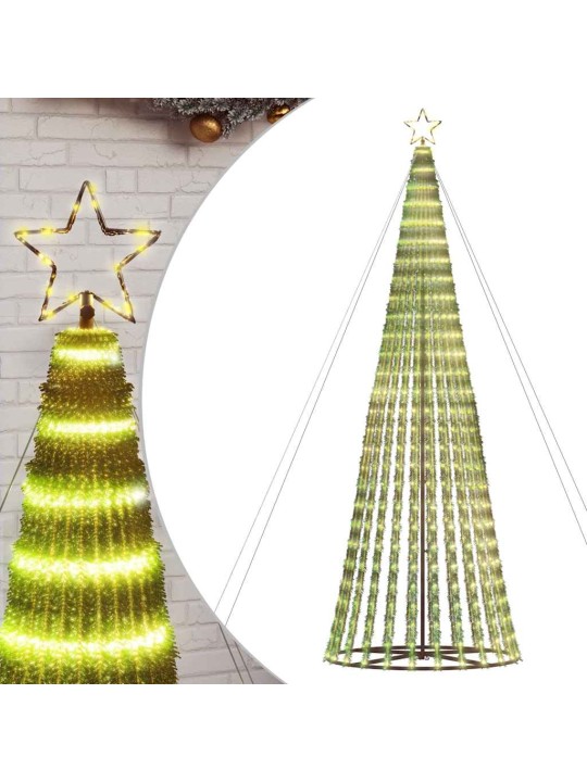 Led vánoční stromek 1028 teplých bílých led diod 403 cm