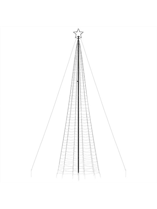 Led vánoční stromek s hroty 1534 modrých led diod 500 cm