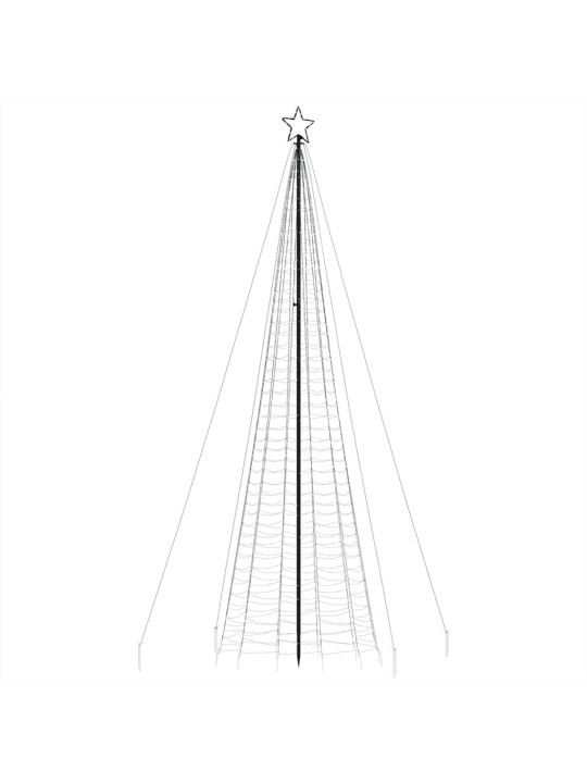 Led vánoční stromek s hroty 1534 modrých led diod 500 cm