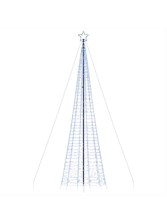 Led vánoční stromek s hroty 1534 modrých led diod 500 cm
