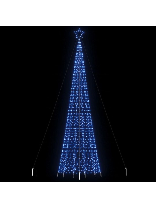 Led vánoční stromek s hroty 1534 modrých led diod 500 cm