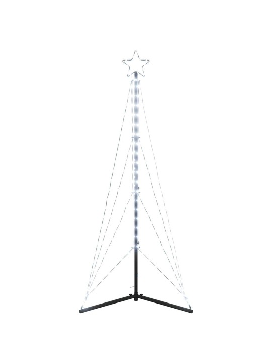 LED vánoční stromek 363 studených bílých LED diod 182 cm