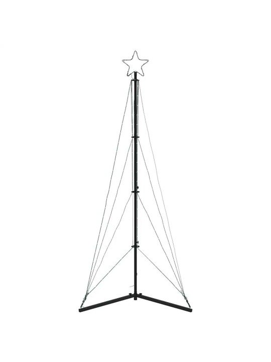 LED vánoční stromek 363 studených bílých LED diod 182 cm