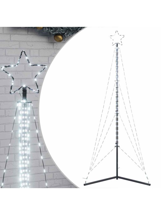Led vánoční stromek 483 studených bílých led diod 240 cm