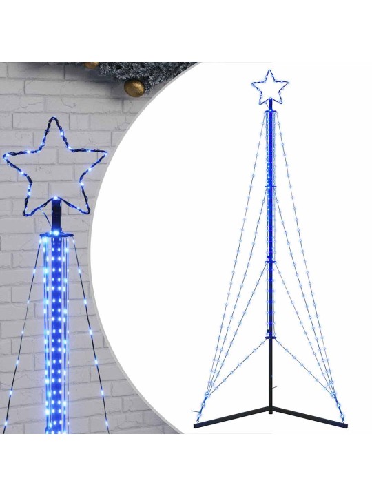 Led vánoční stromek 483 modrých led diod 240 cm