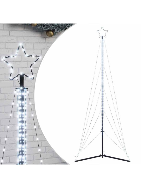 Led vánoční stromek 525 studených bílých led 302 cm