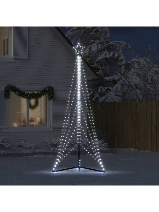 Led vánoční stromek 525 studených bílých led 302 cm