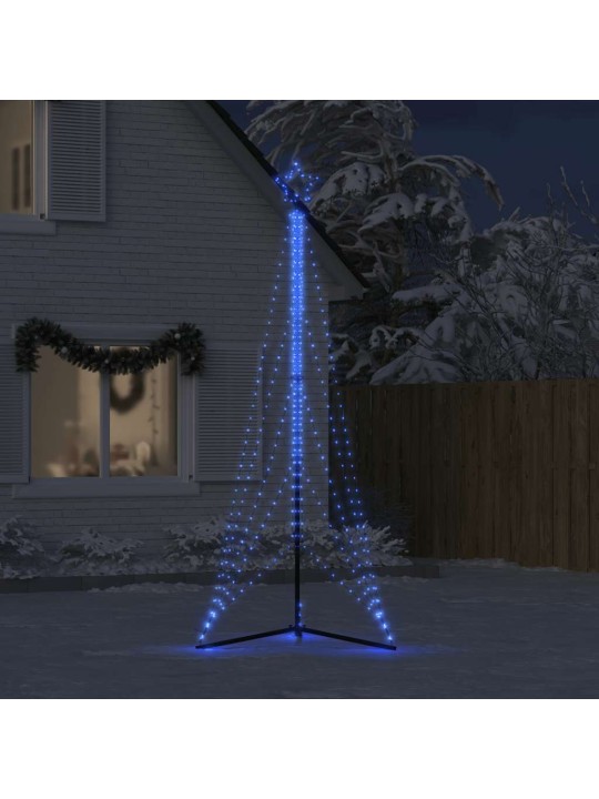 Led vánoční stromek 525 modrých led diod 302 cm
