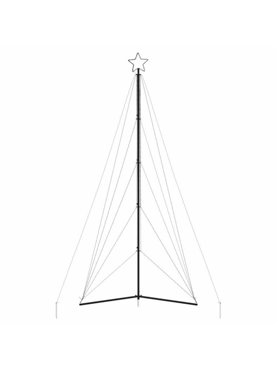 Led vánoční stromek 615 teple bílých led diod 404,5 cm