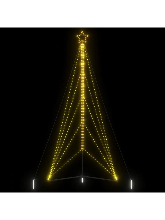 Led vánoční stromek 615 teple bílých led diod 404,5 cm
