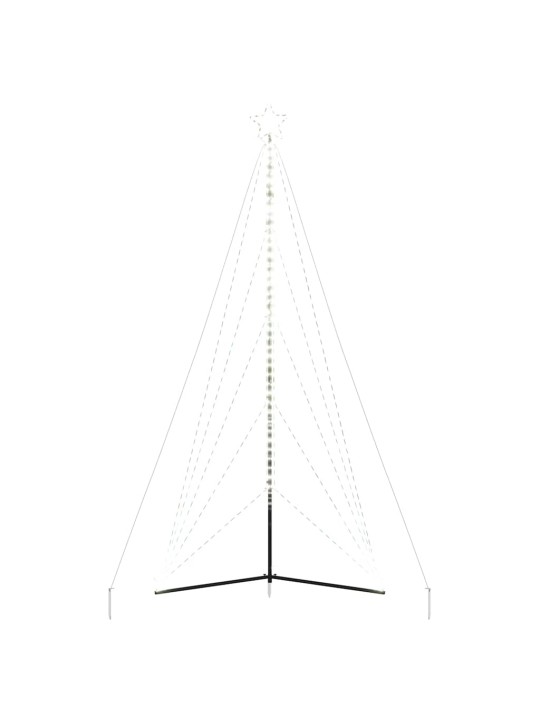 Led vánoční stromek 615 studených bílých led diod 404,5 cm