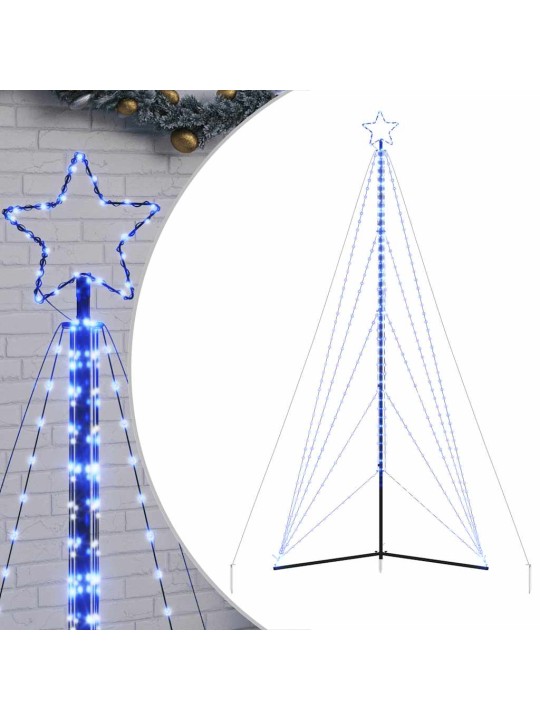 Led vánoční stromek 615 modrých led diod 404,5 cm
