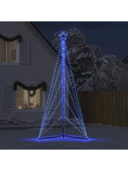 Led vánoční stromek 615 modrých led diod 404,5 cm