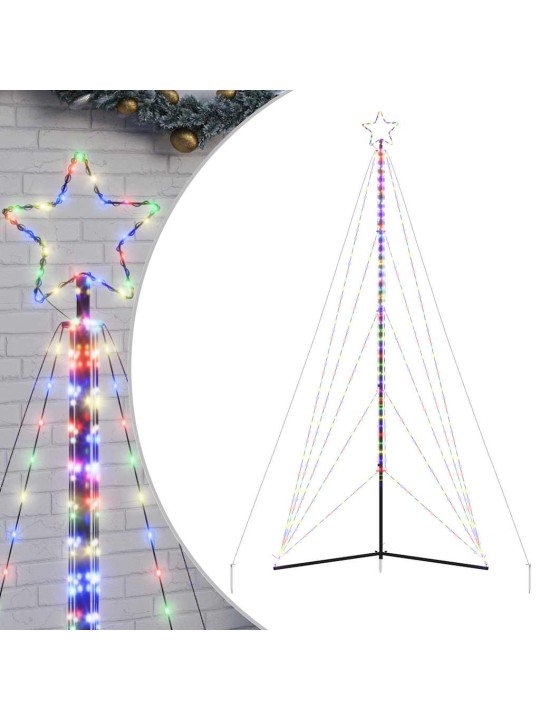 Led vánoční stromek 615 barevných led diod 404,5 cm