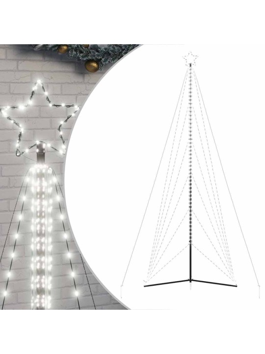 Led vánoční stromek 861 studených bílých led diod 478 cm