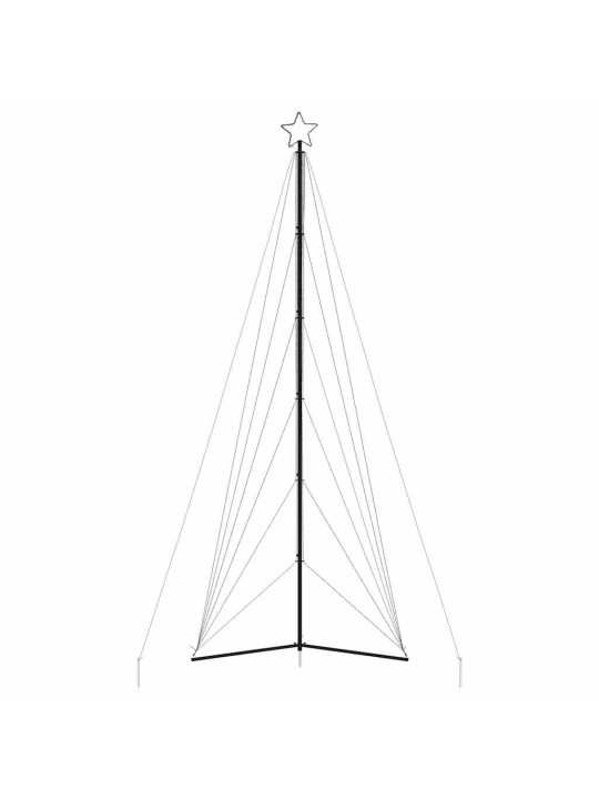 Led vánoční stromek 861 studených bílých led diod 478 cm