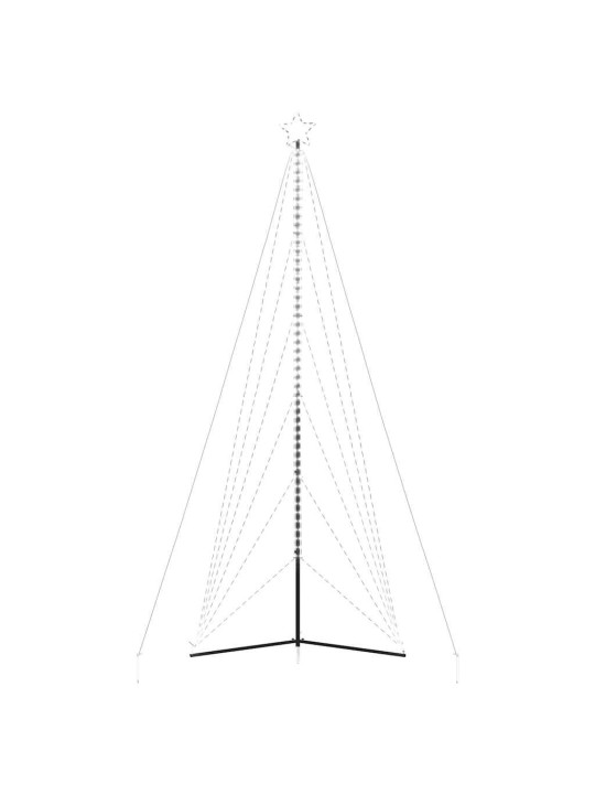 Led vánoční stromek 861 studených bílých led diod 478 cm