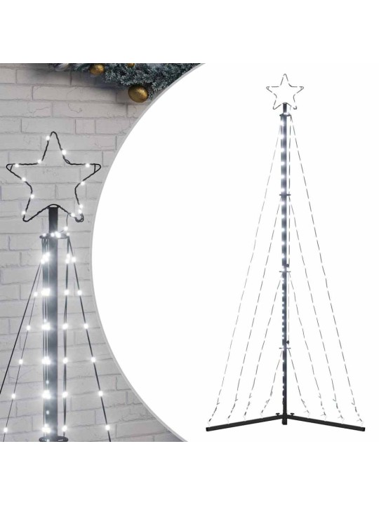 LED vánoční stromek 339 studených bílých LED 187 cm
