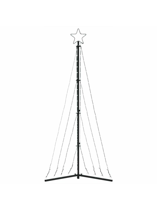 LED vánoční stromek 339 studených bílých LED 187 cm