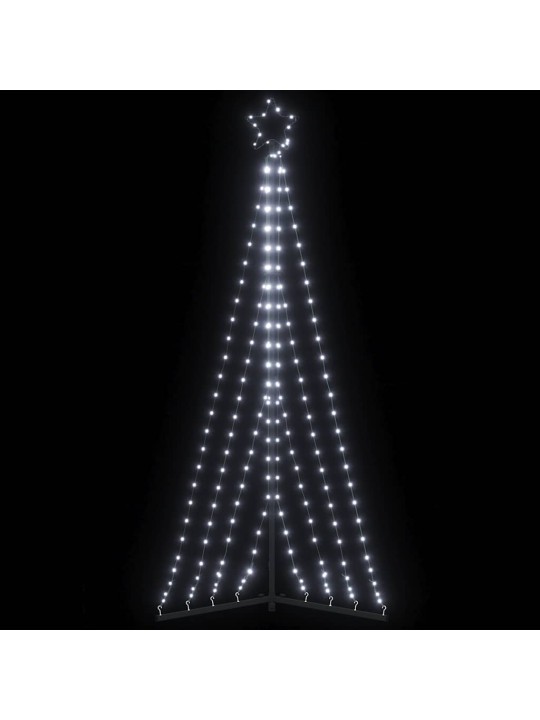 LED vánoční stromek 339 studených bílých LED 187 cm