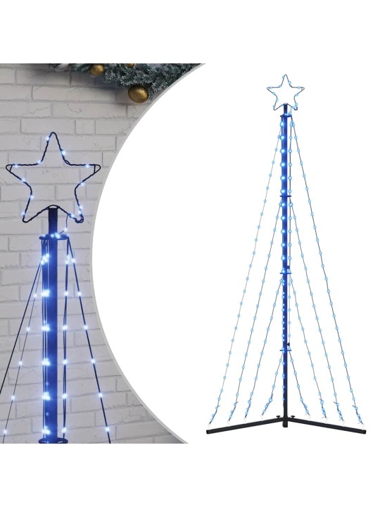Led vánoční stromek 339 modrých led 187 cm