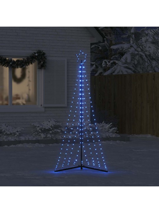 Led vánoční stromek 339 modrých led 187 cm