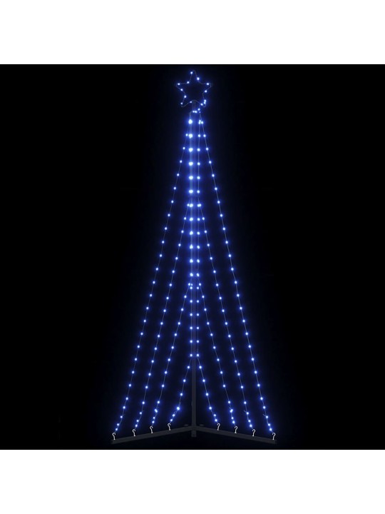 Led vánoční stromek 339 modrých led 187 cm