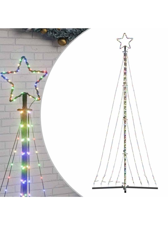 Led vánoční stromek 447 barevných led diod 249 cm