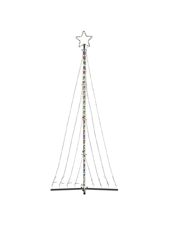 Led vánoční stromek 447 barevných led diod 249 cm