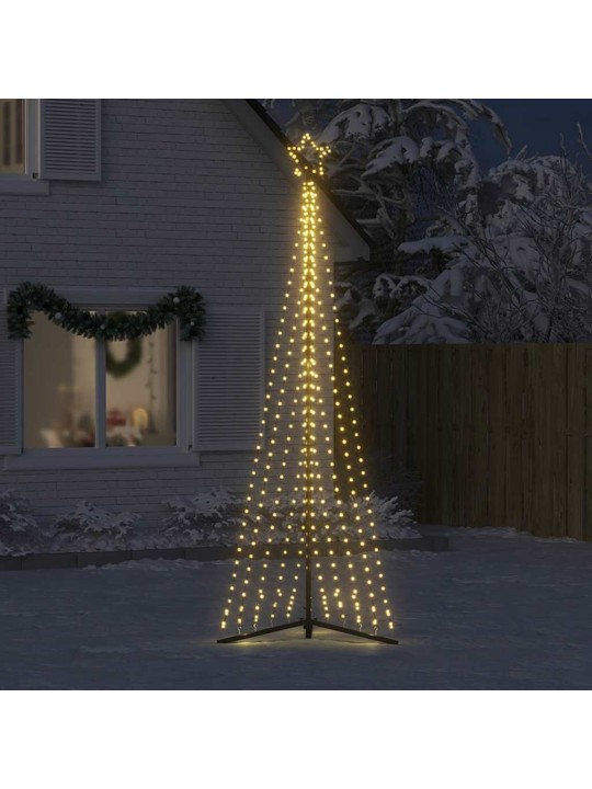 Led vánoční stromek 495 teplých bílých led diod 300,5 cm