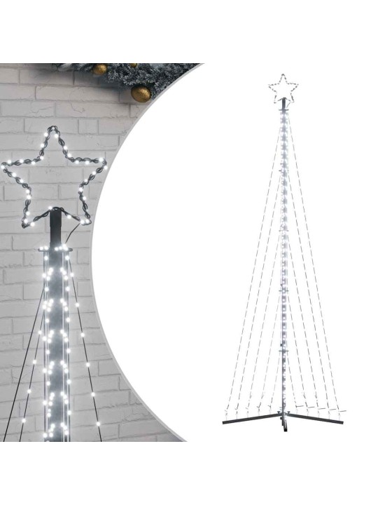 Led vánoční stromek 495 studených bílých led diod 300,5 cm