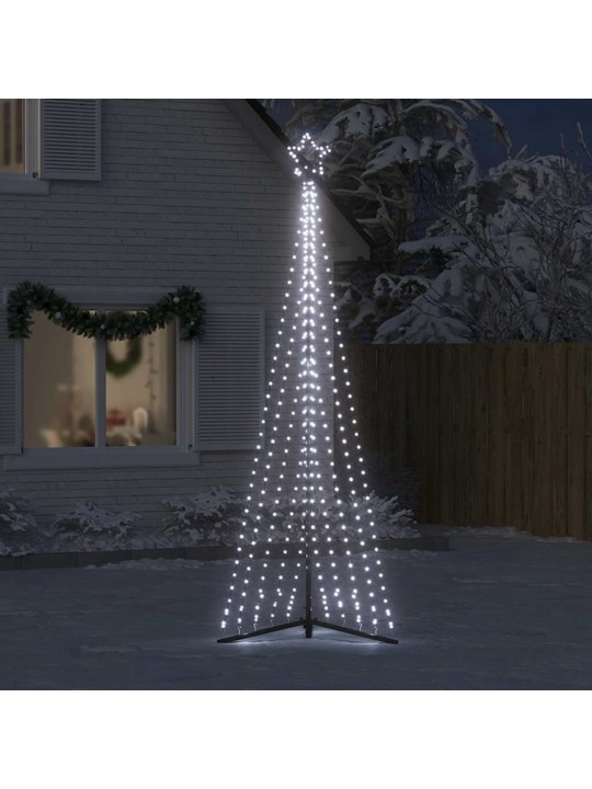 Led vánoční stromek 495 studených bílých led diod 300,5 cm