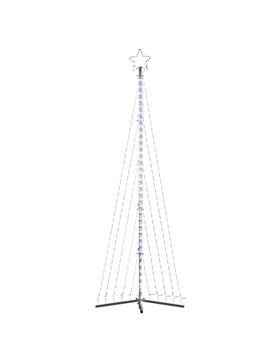 Led vánoční stromek 495 studených bílých led diod 300,5 cm