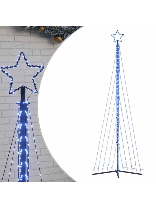 Led vánoční stromek 495 modrých led diod 300,5 cm