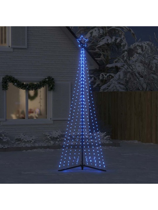 Led vánoční stromek 495 modrých led diod 300,5 cm