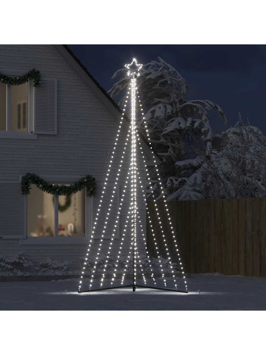 Led vánoční stromek 570 studených bílých led diod 399 cm