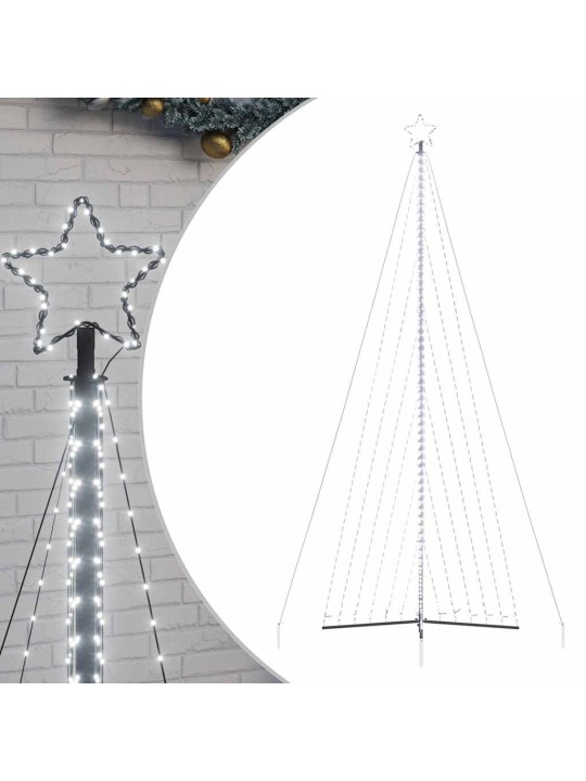 Led vánoční stromek 789 studených bílých led diod 476 cm