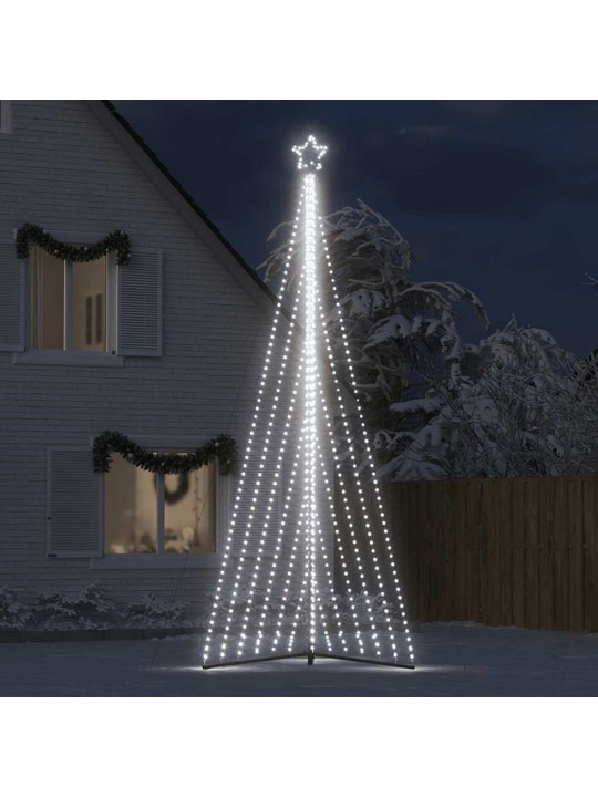 Led vánoční stromek 789 studených bílých led diod 476 cm