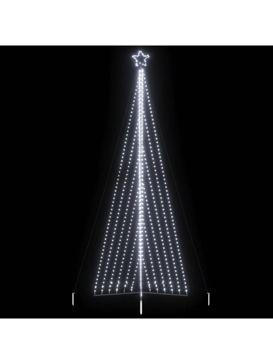 Led vánoční stromek 789 studených bílých led diod 476 cm