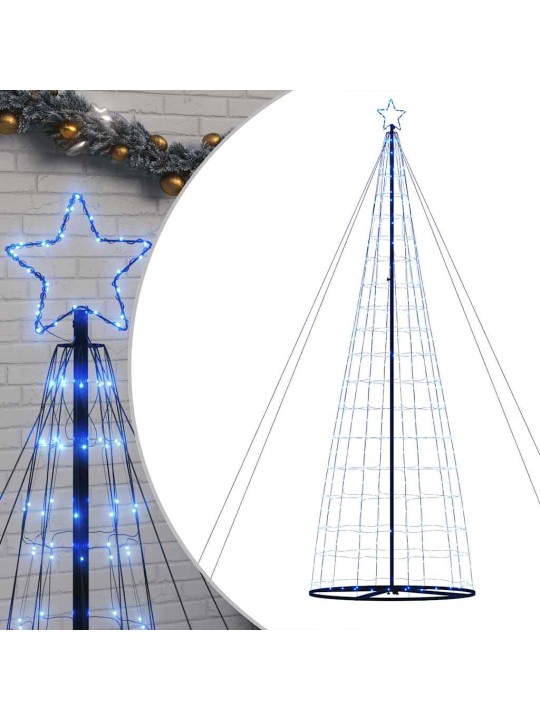 Led vánoční stromek 1534 modrých led diod 503 cm