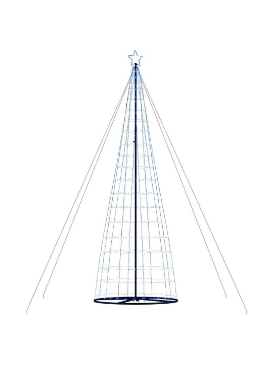 Led vánoční stromek 1534 modrých led diod 503 cm
