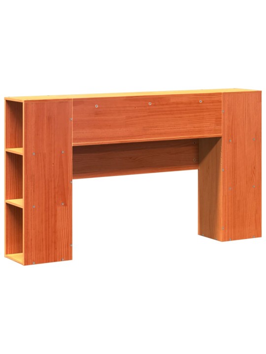 Čelo postele s úložným prostorem voskově hnědé 160 cm borovice